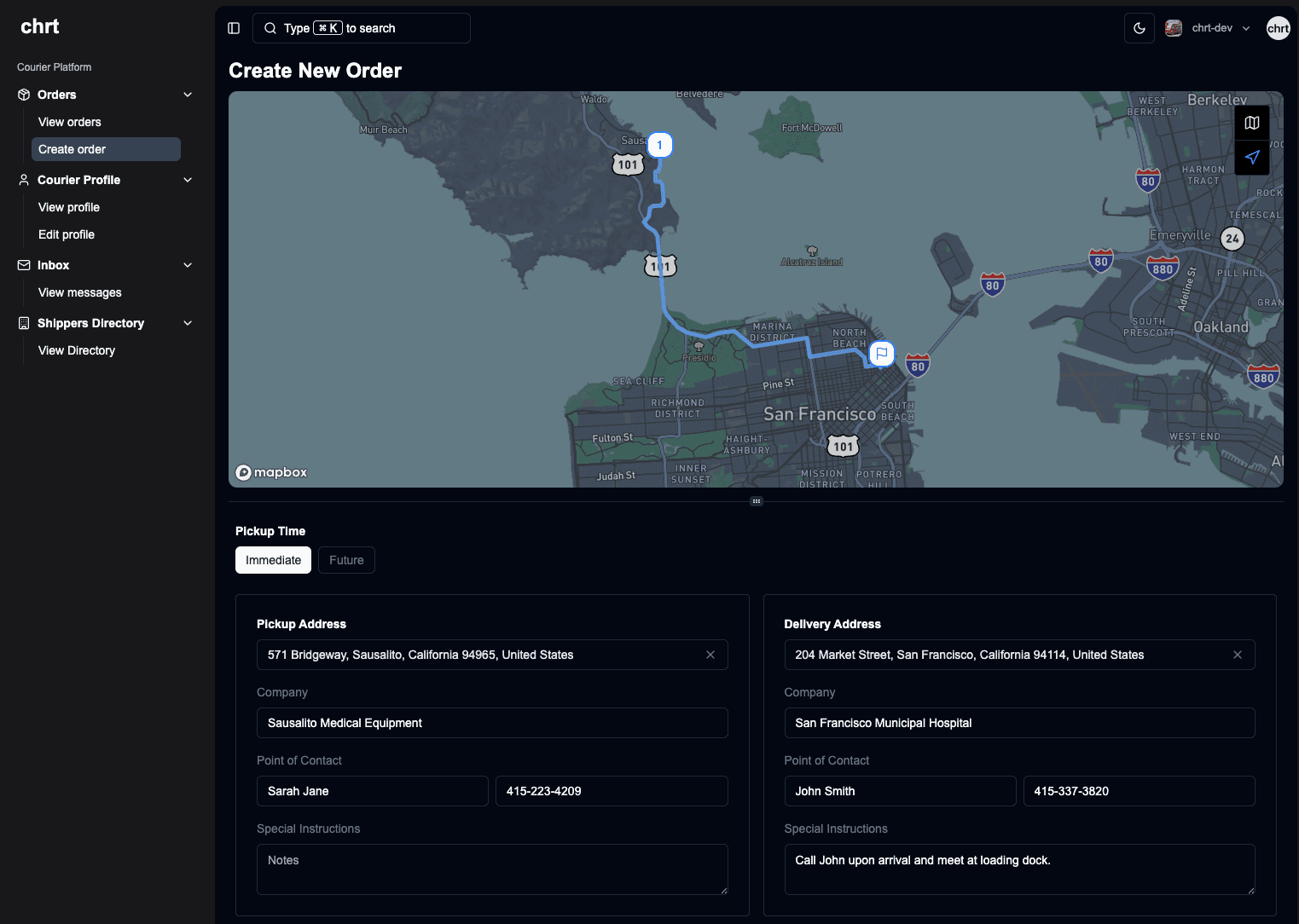 Screenshot of App