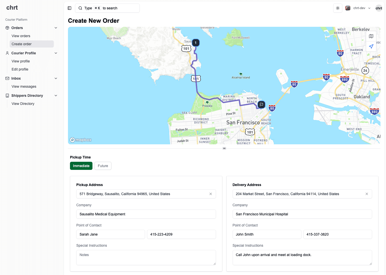 Screenshot of App